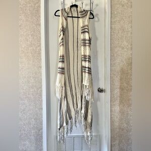 Umgee Textured Knit Striped Cardigan